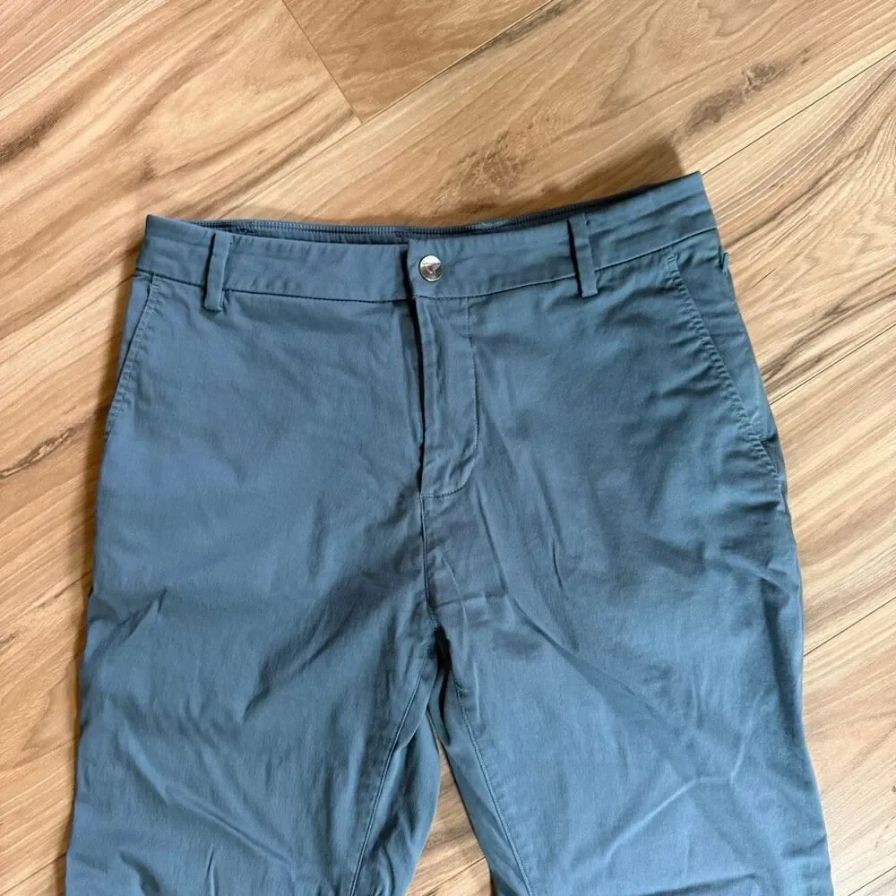 Birddogs Phil Gates Smoky Blue Stretch Khakis Slim Fit Size 30x28
